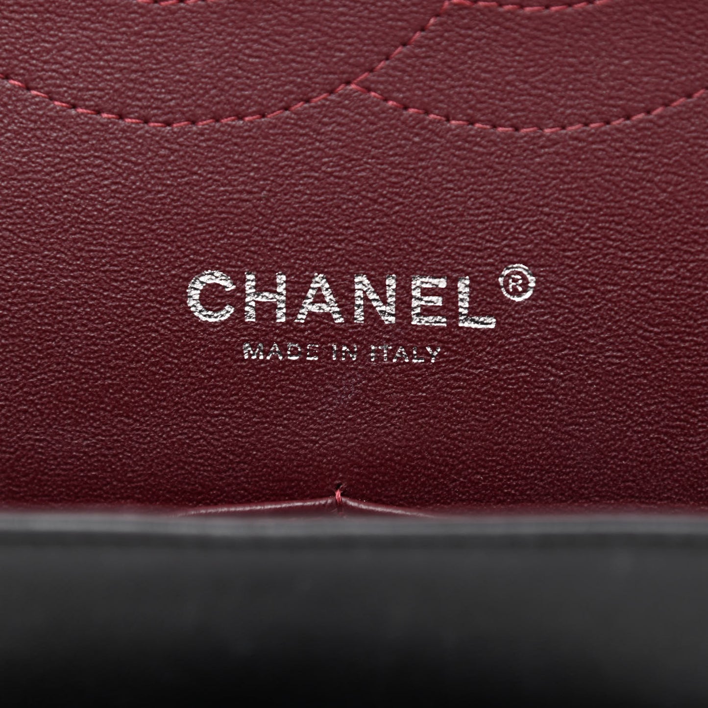 Lambskin Quilted Jumbo Double Flap Black