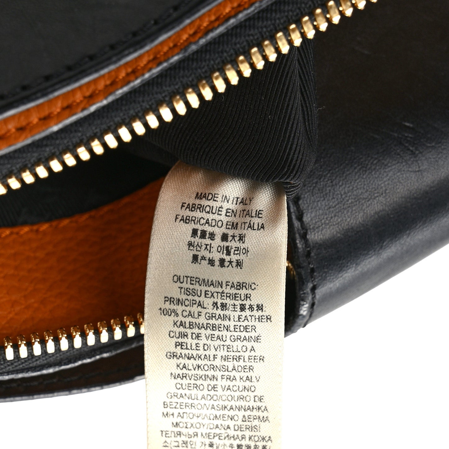 Calfskin Velvet Medium Milverton Satchel Copper Orange