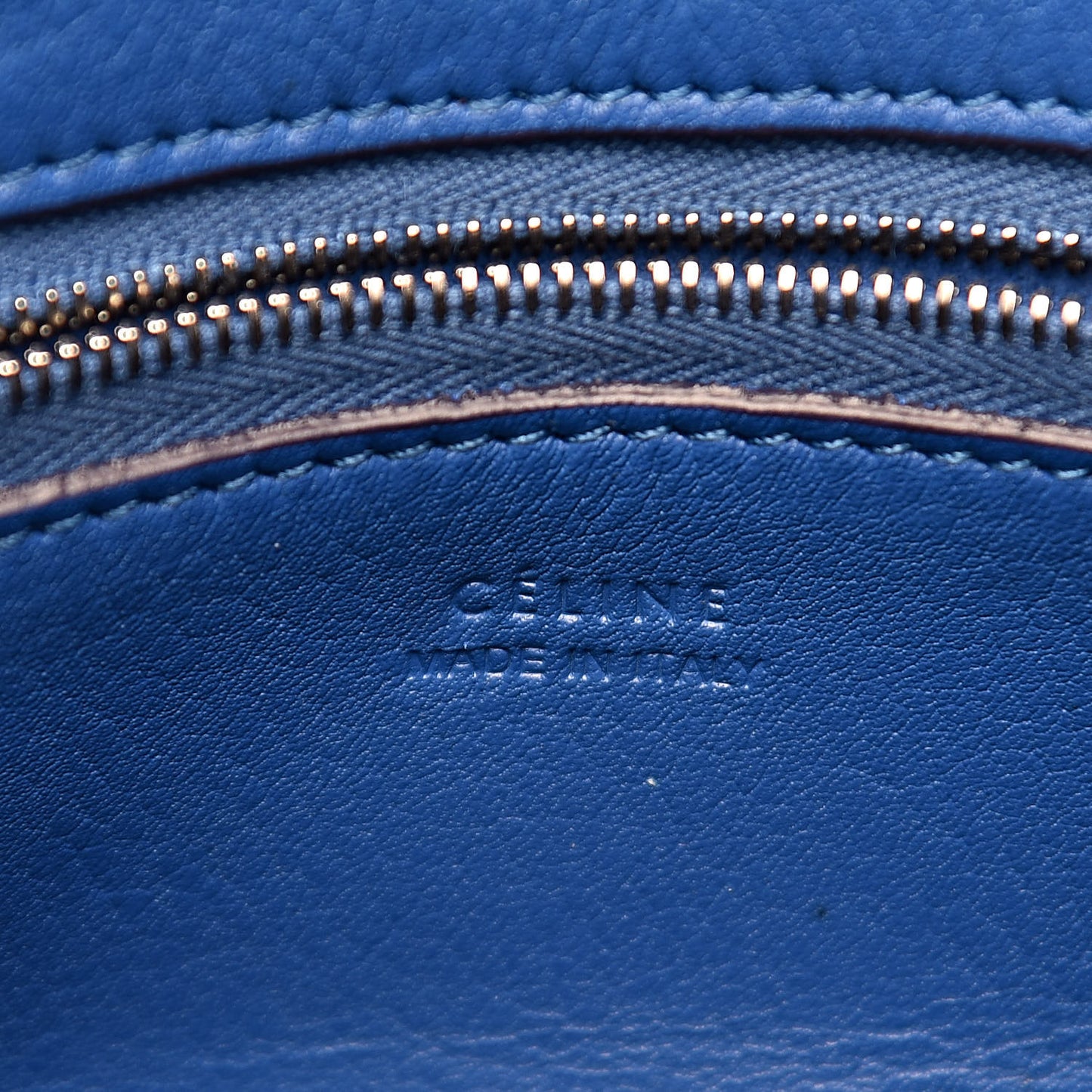 Suede Sangle Bucket Bag Electric Blue