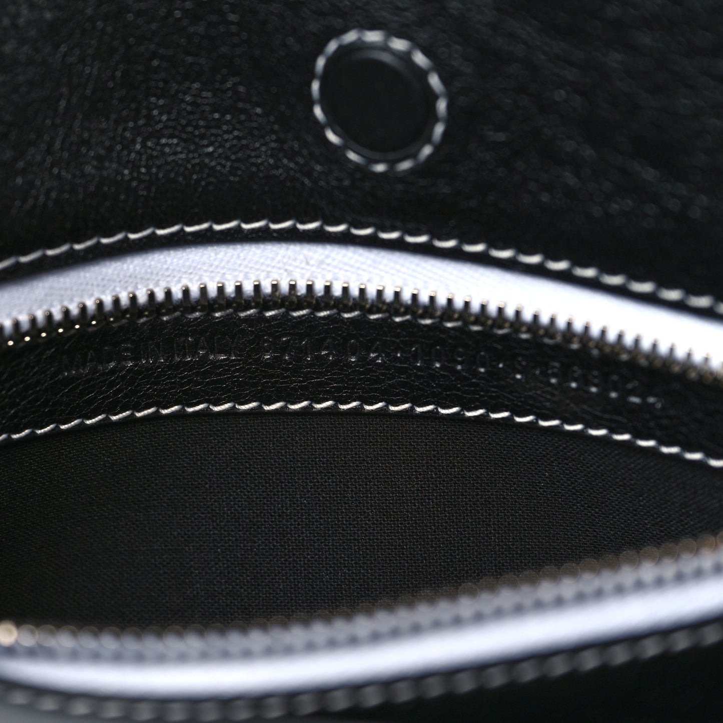 Agneau Arena Striped Patchwork Small Barbes East West Shopper Black White