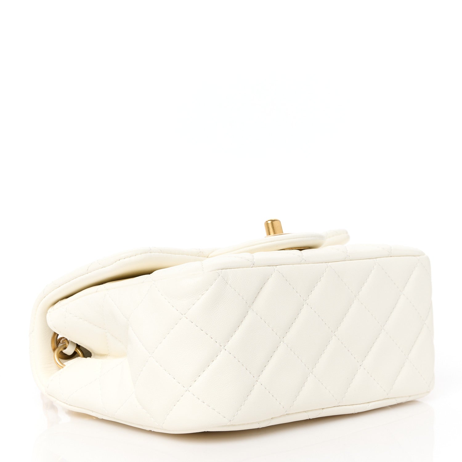 Chanel Lambskin Quilted Mini Pearl Crush Flap White 3 of 11