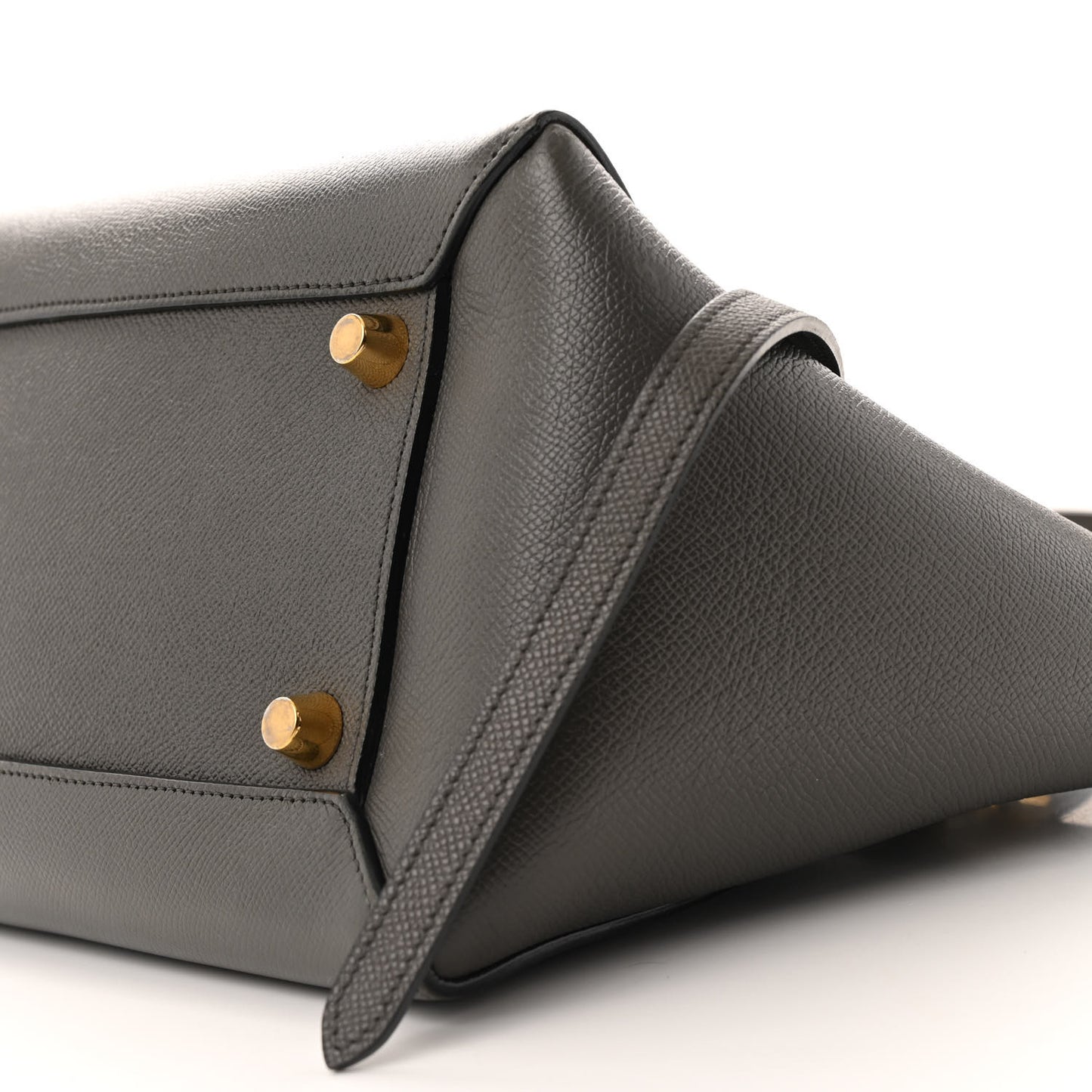 Grained Calfskin Mini Belt Bag Grey