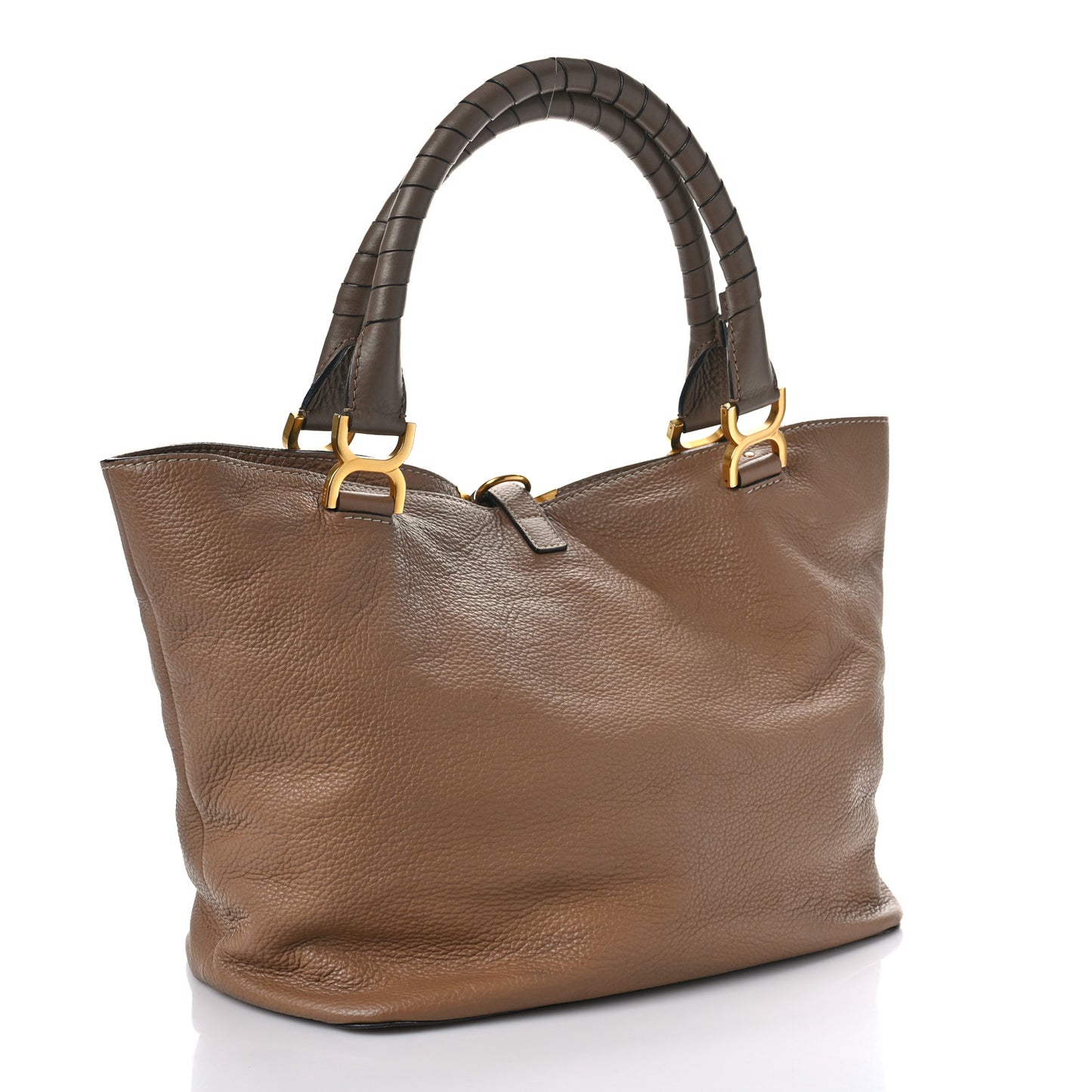 Calfskin Large New Marcie Tote Nut