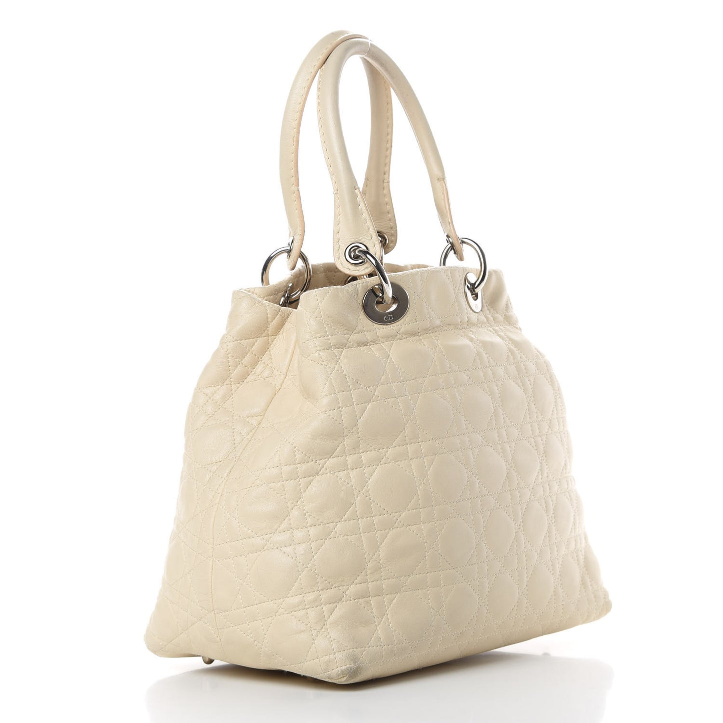 Lambskin Cannage Medium Soft Lady Dior Beige