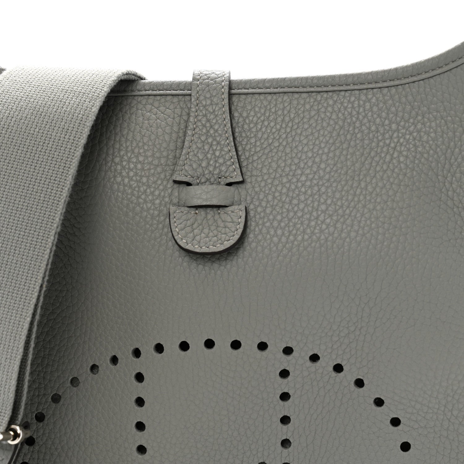 Hermes Taurillon Clemence Evelyne III PM Gris Mouette 8 of 11