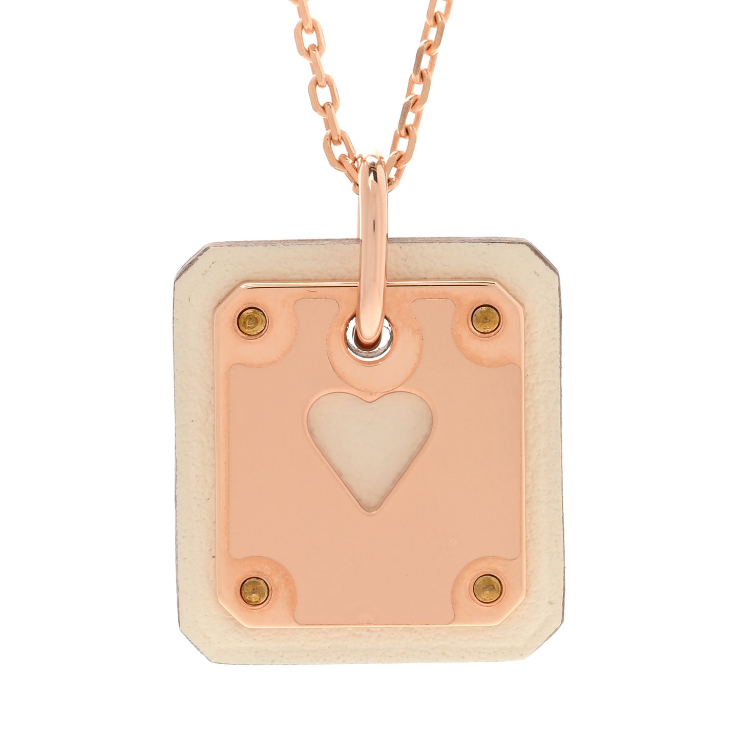 Rose Gold Plated Swift As de Coeur Pendant Necklace Nata