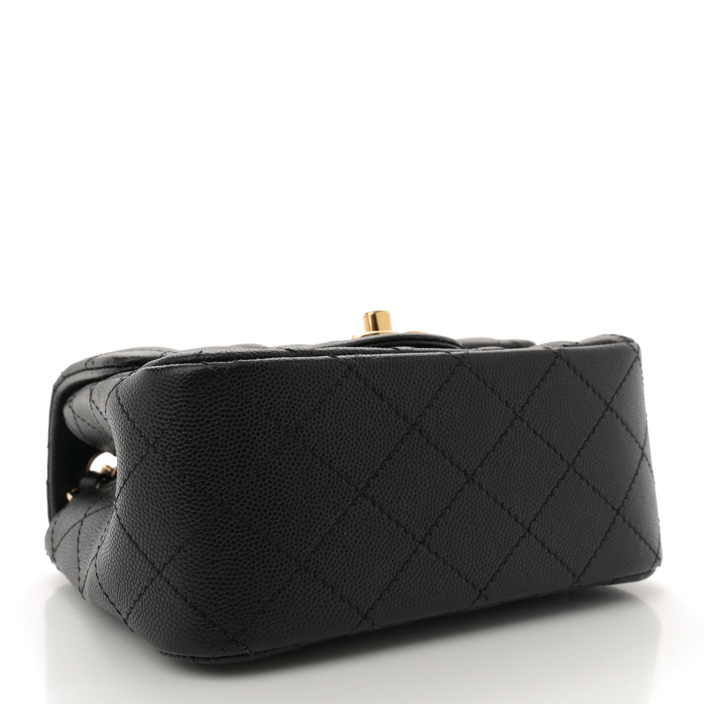 Caviar Quilted Mini Square Flap Black
