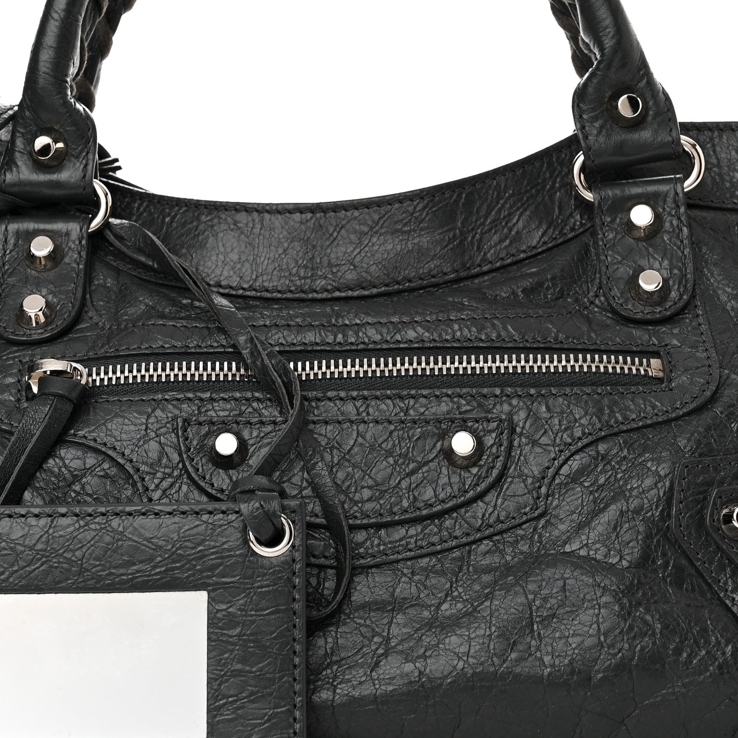 Agneau Classic Silver Hardware First Gris Fossile