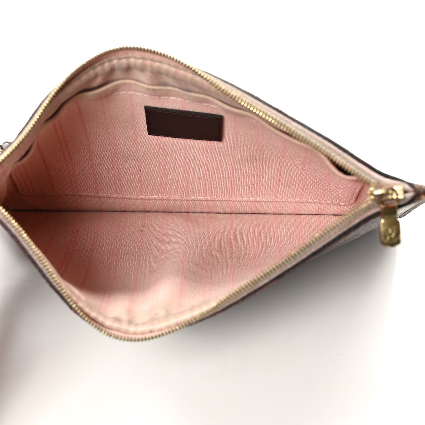 Damier Ebene Neverfull MM GM Pochette Rose Ballerine
