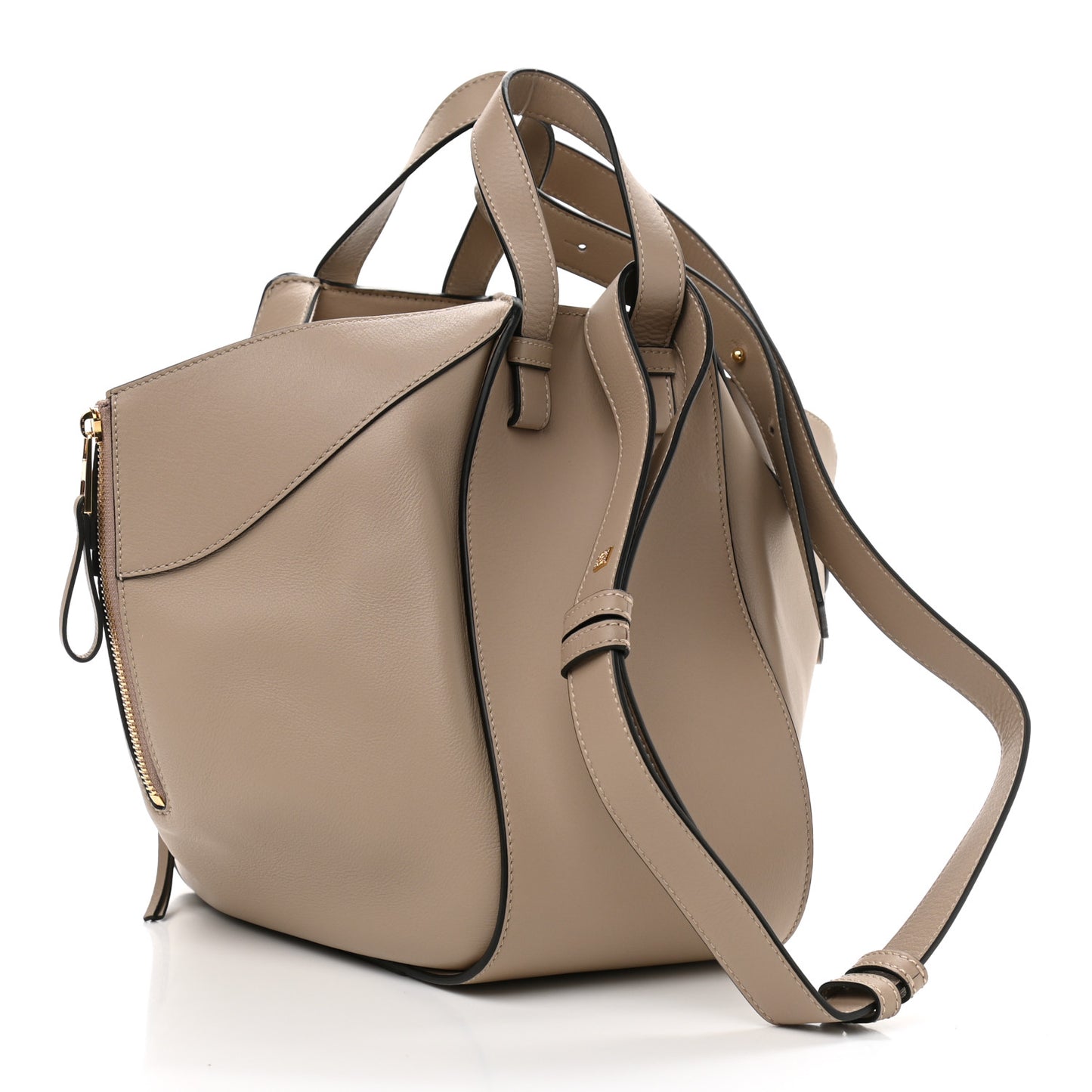 Calfskin Medium Hammock Shoulder Bag Sand