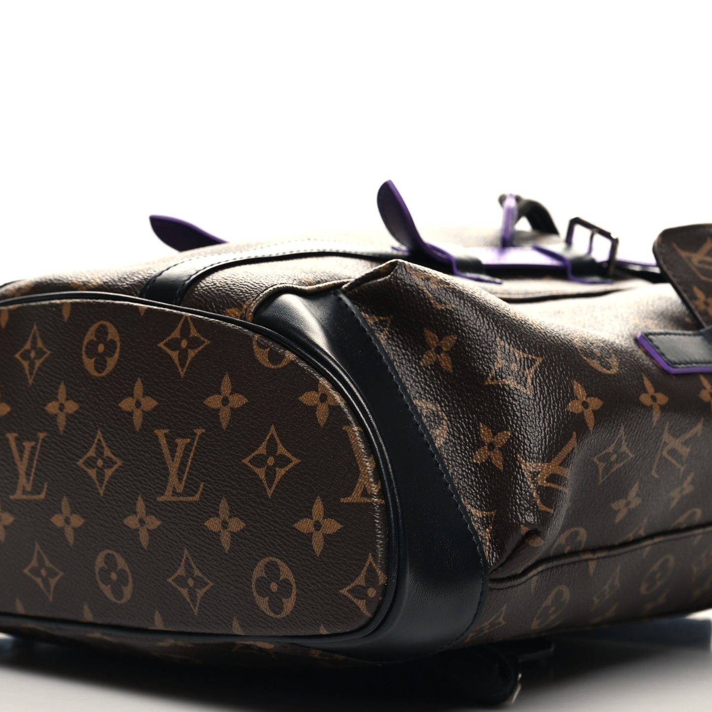 Monogram Macassar Christopher MM Backpack Purple
