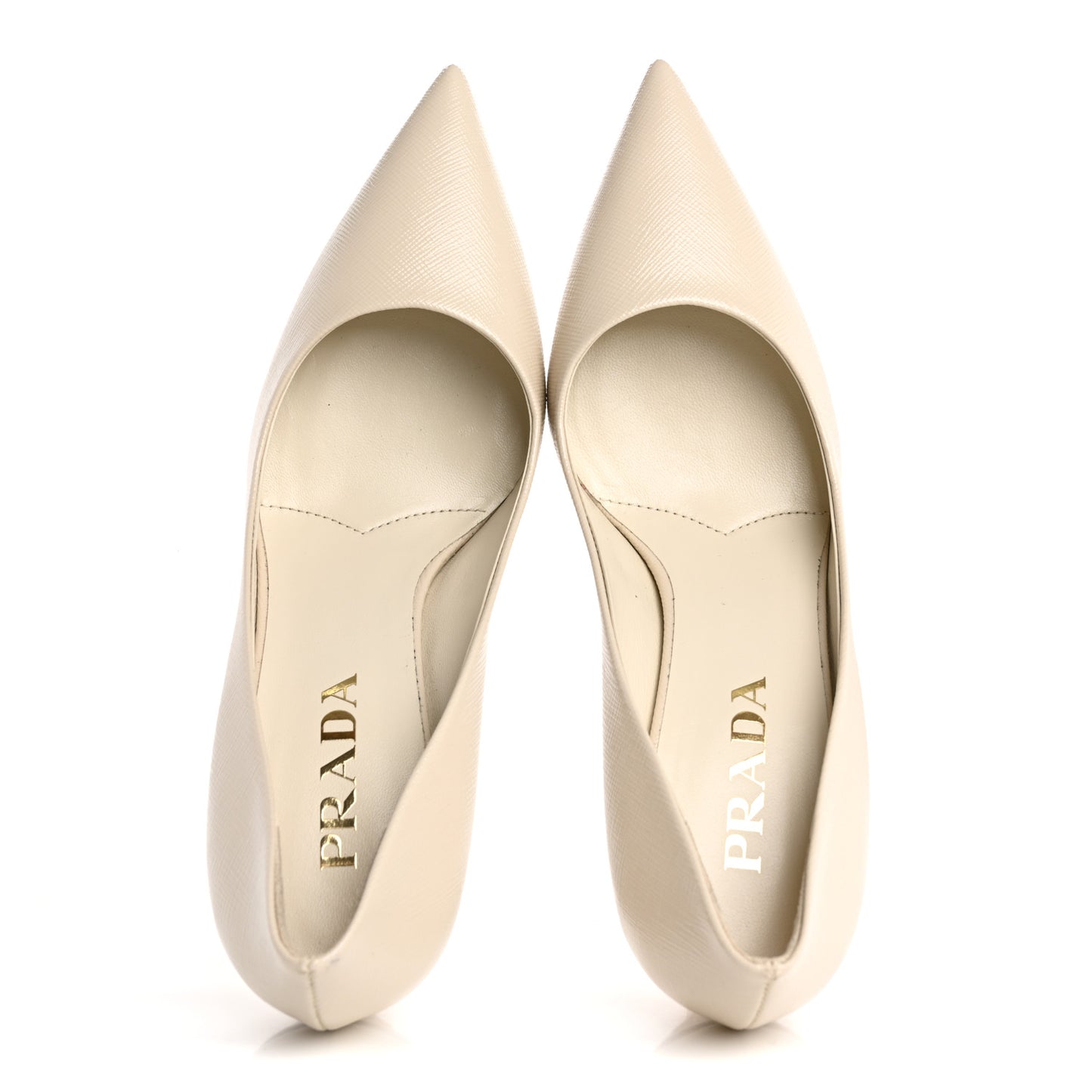 Saffiano Vernice Pumps 37.5 White