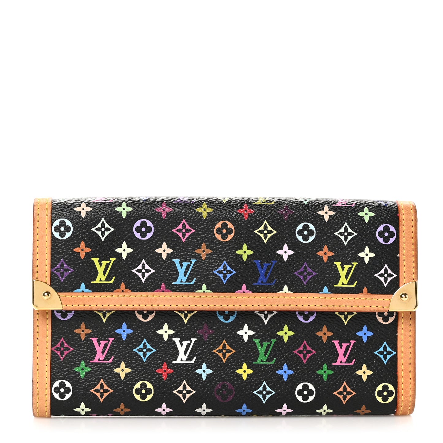 Monogram Multicolor Porte Tresor International Wallet Black