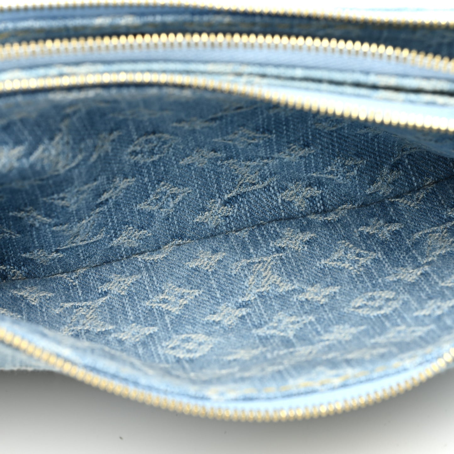 Monogram Denim Liv Pochette Sky Blue