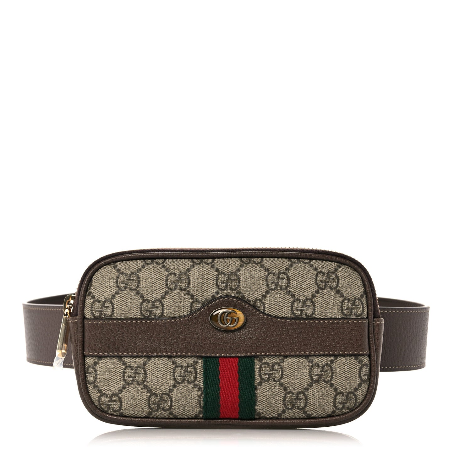 GG Supreme Monogram Ophidia Belted iPhone Case 75 30 Dark Brown