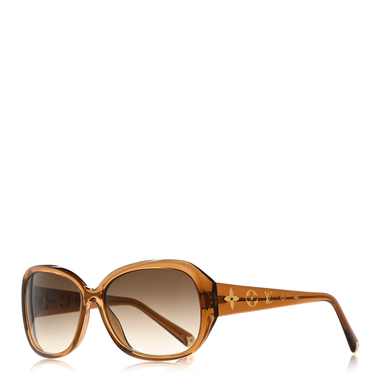 Louis Vuitton Acetate Obsession GM Sunglasses Z0460W Brown Glitter