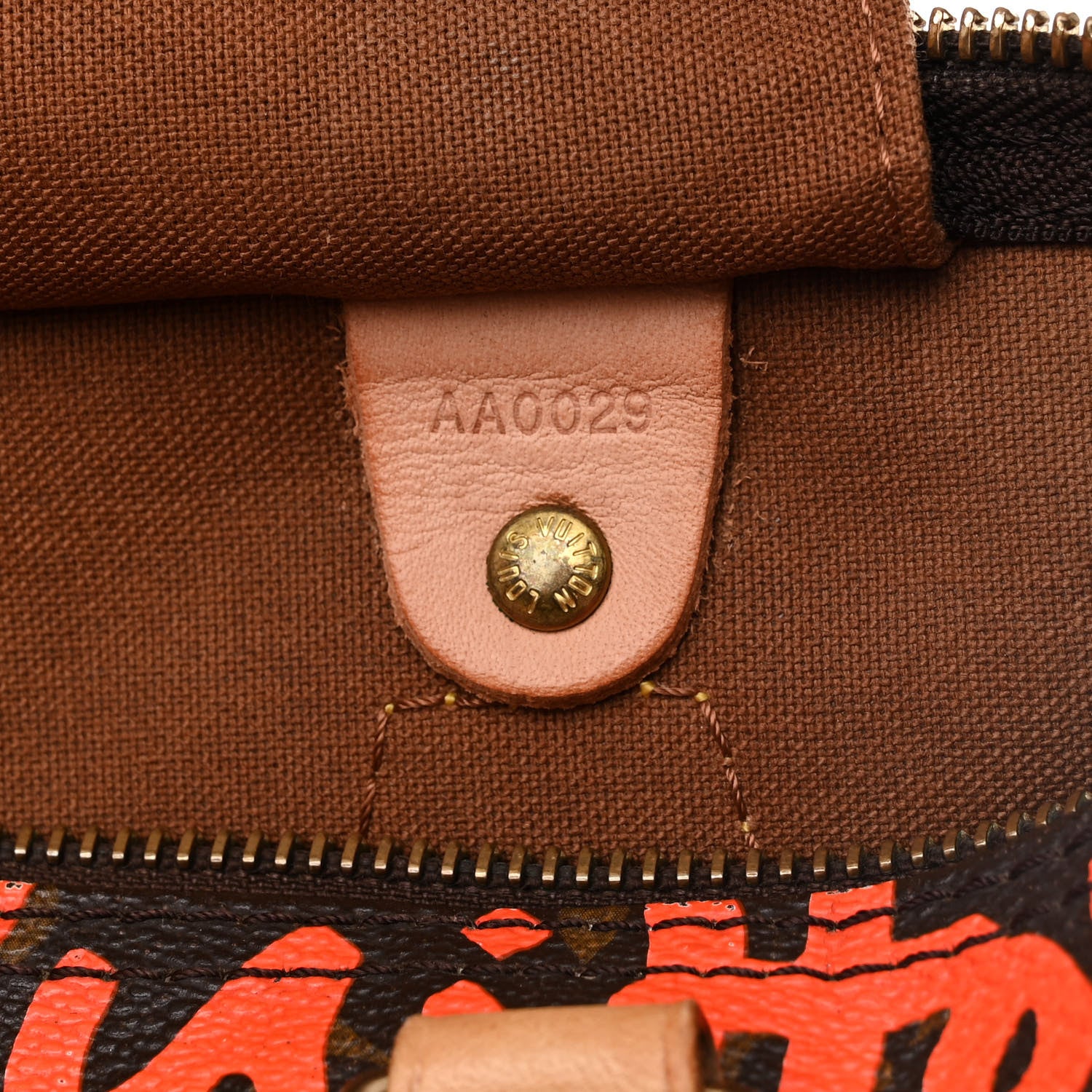 Louis Vuitton Monogram Graffiti Speedy 30 Orange 7 of 10