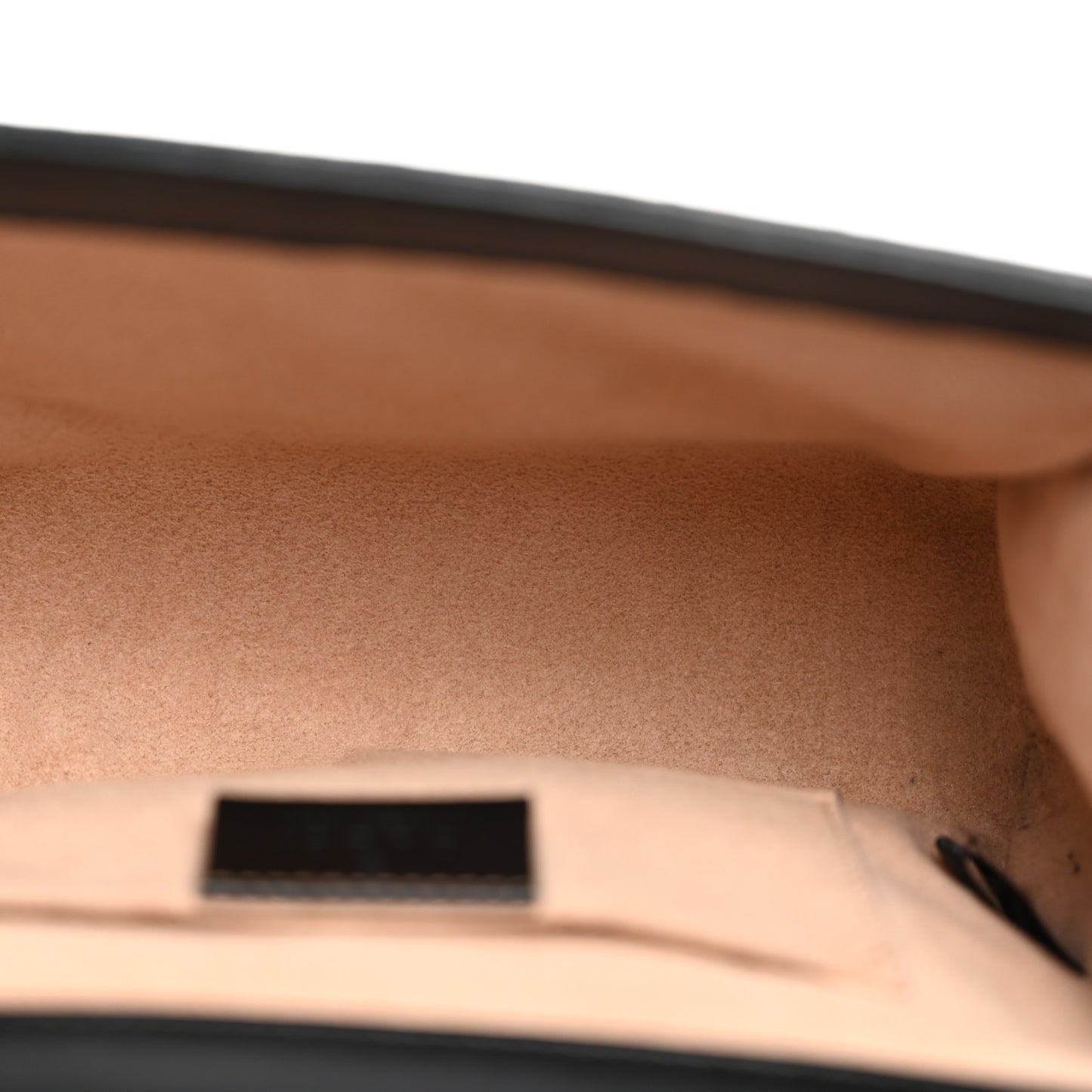 Calfskin GG Supreme Monogram Small Padlock Shoulder Bag Black Gold