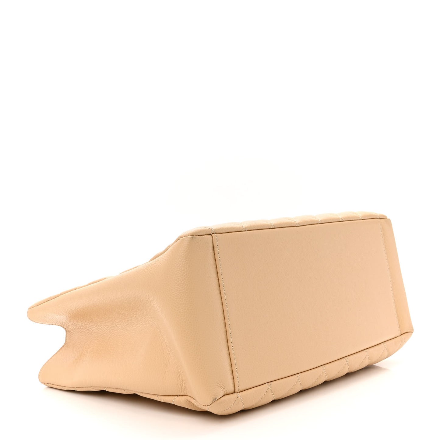 Caviar Quilted Grand Shopping Tote GST Beige Clair