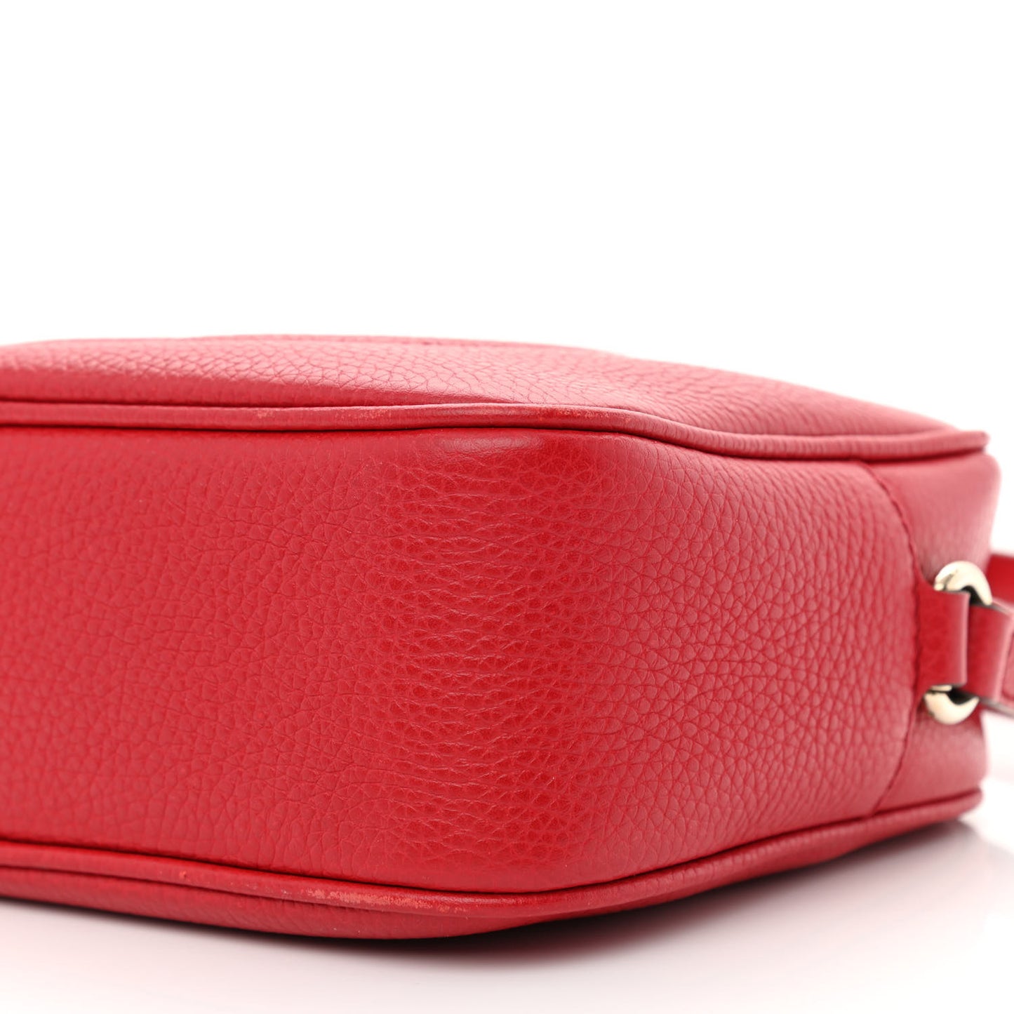 Pebbled Calfskin Small Soho Disco Bag Tabasco Red
