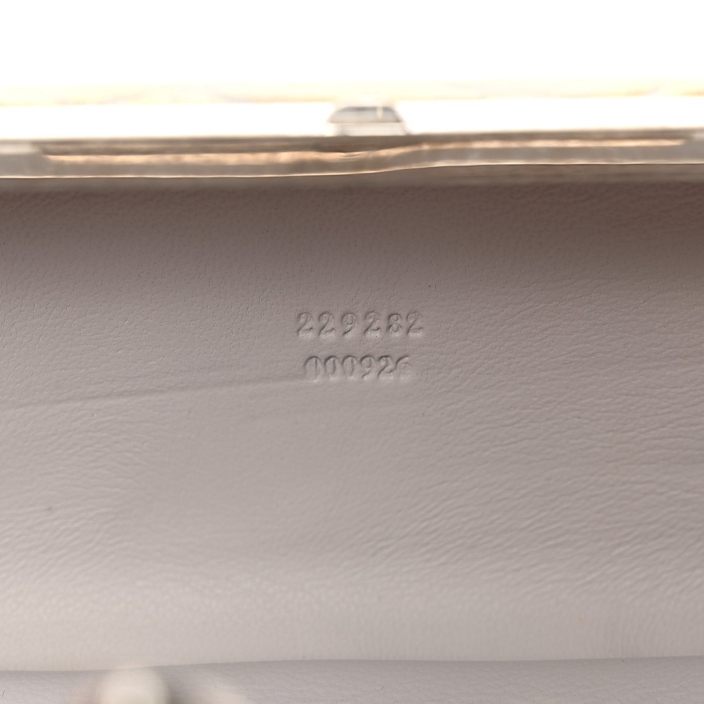 Snakeskin Knuckle Box Clutch Beige