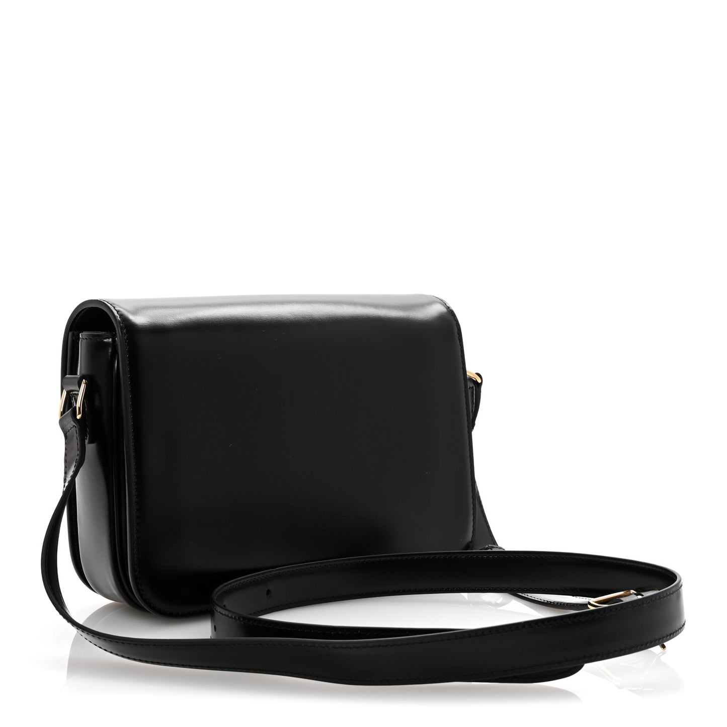 Shiny Calfskin Medium Triomphe Black