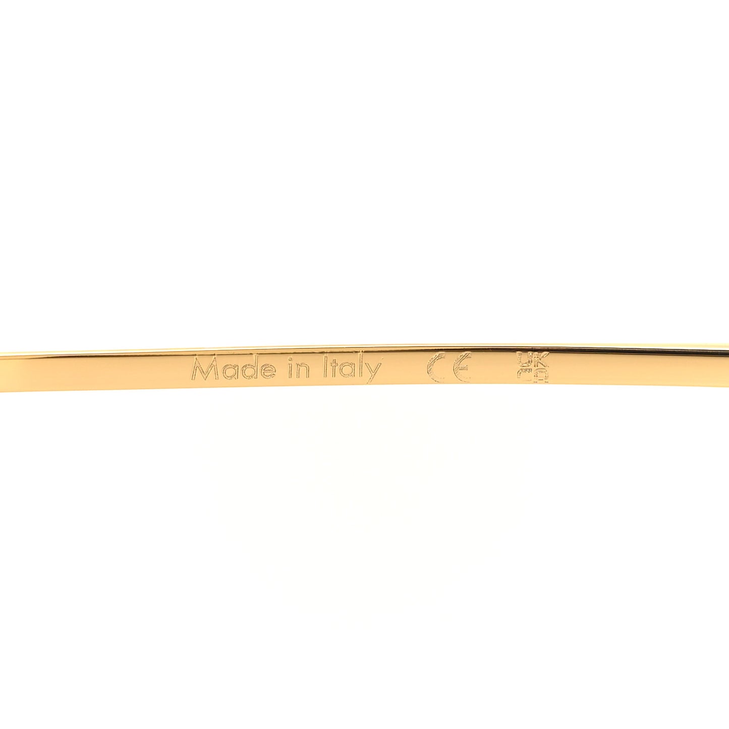 LOUIS VUITTON Grease Mask Sunglasses Z1470U Gold