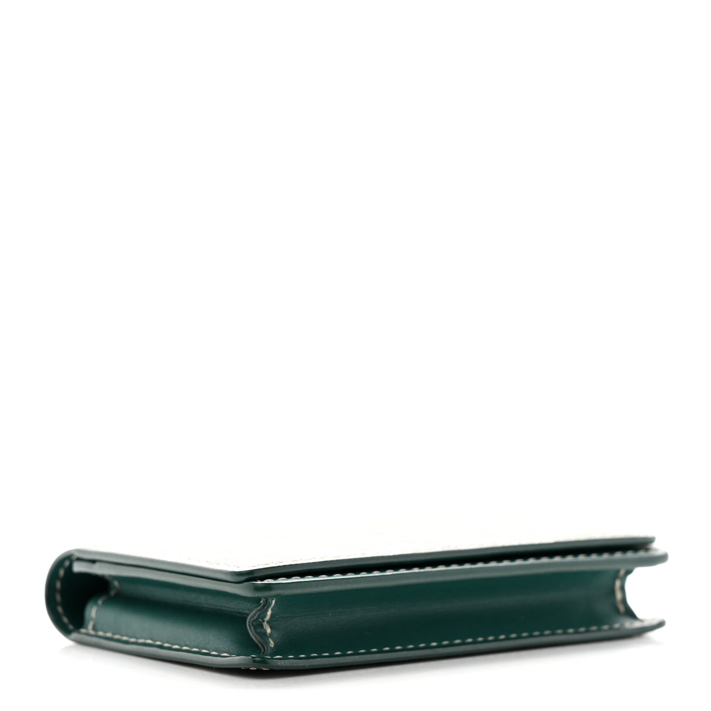 Goyardine Business Card Holder Green