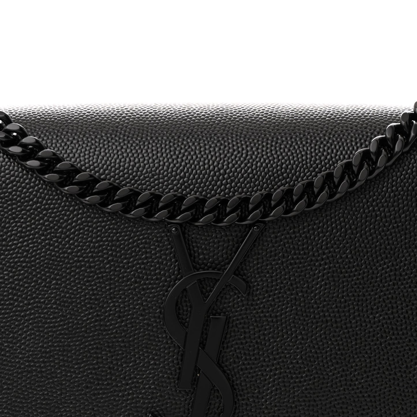 Grain De Poudre Small Monogram Monochrome Kate Satchel Black
