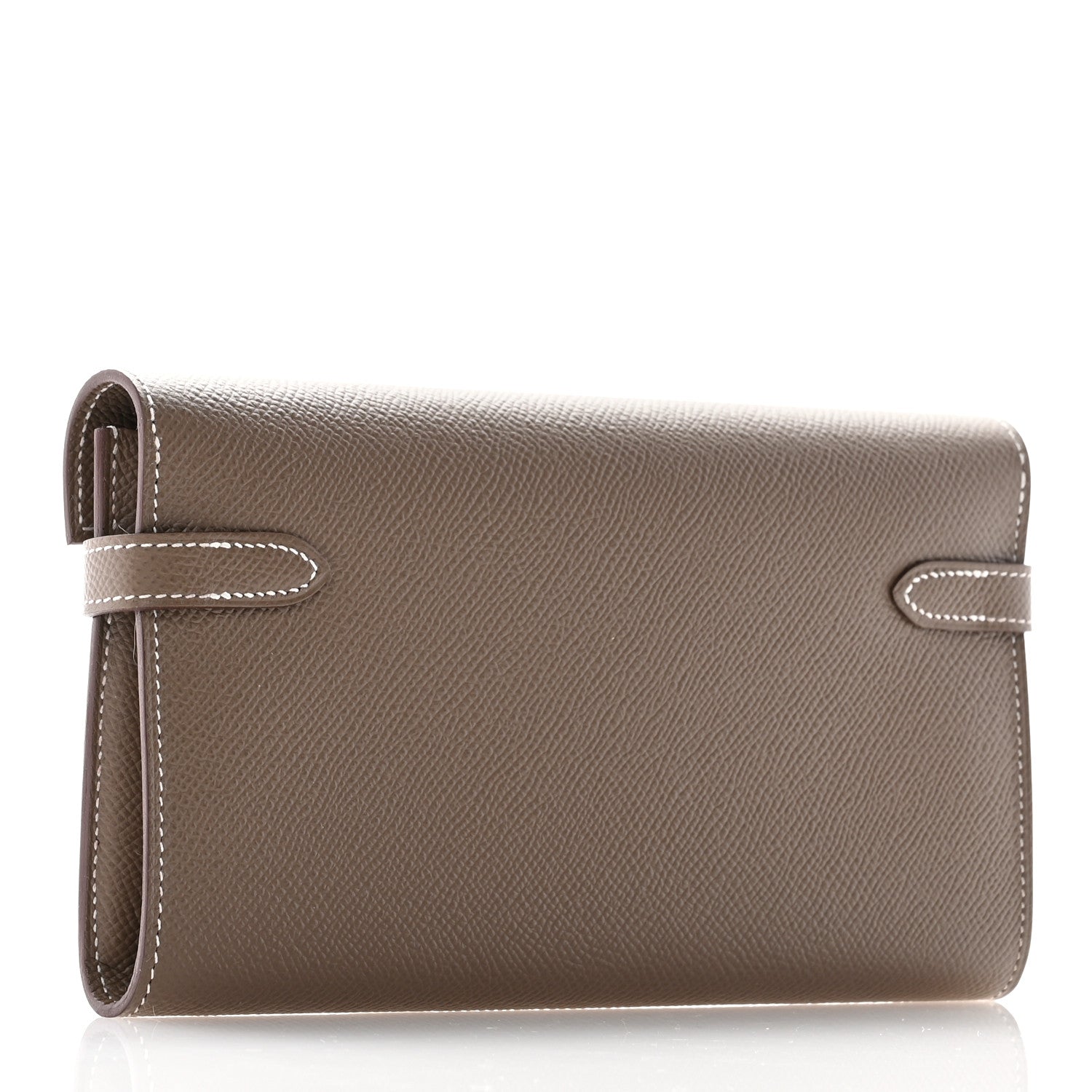 Hermes Epsom Kelly Longue Wallet Etoupe 3 of 8