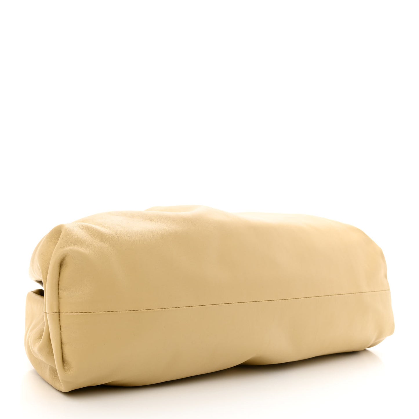 Smooth Butter Calf The Pouch Oversized Clutch Tapioca