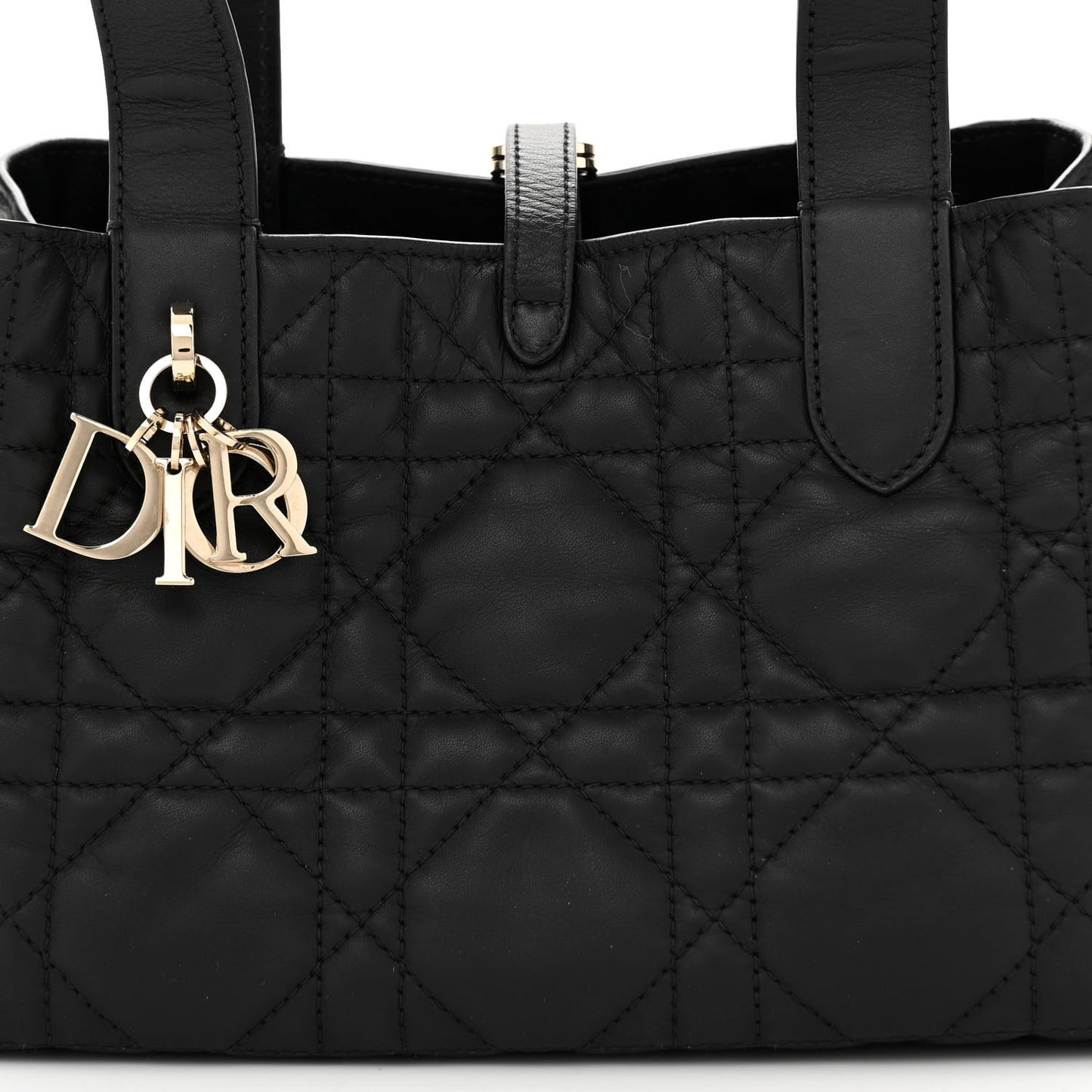 Calfskin Macrocannage Small Toujours Black