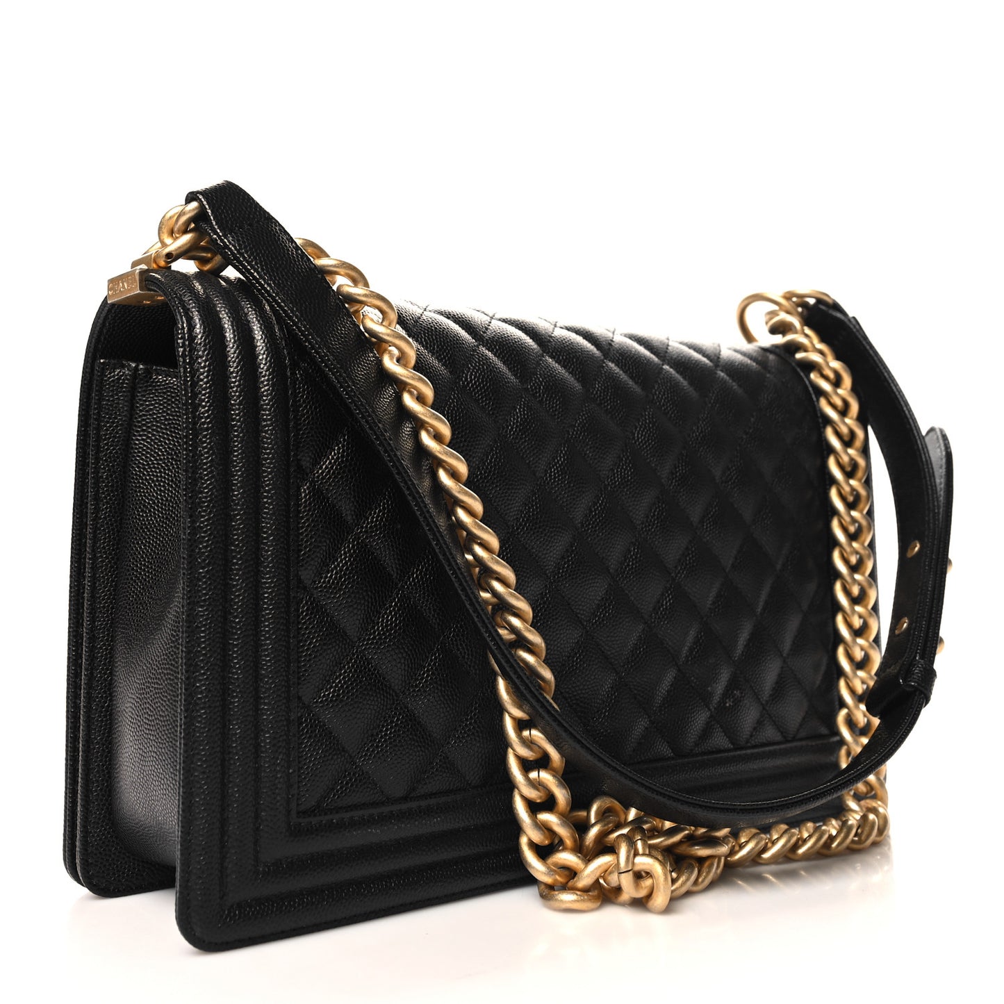 Caviar Quilted New Medium Boy Flap Black