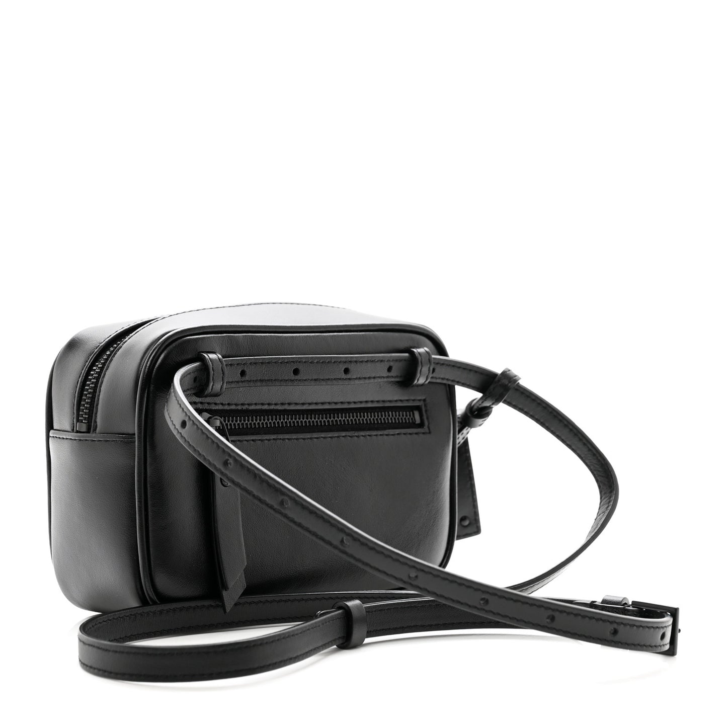 Calfskin Matelasse Monogram Lou Belt Bag Black