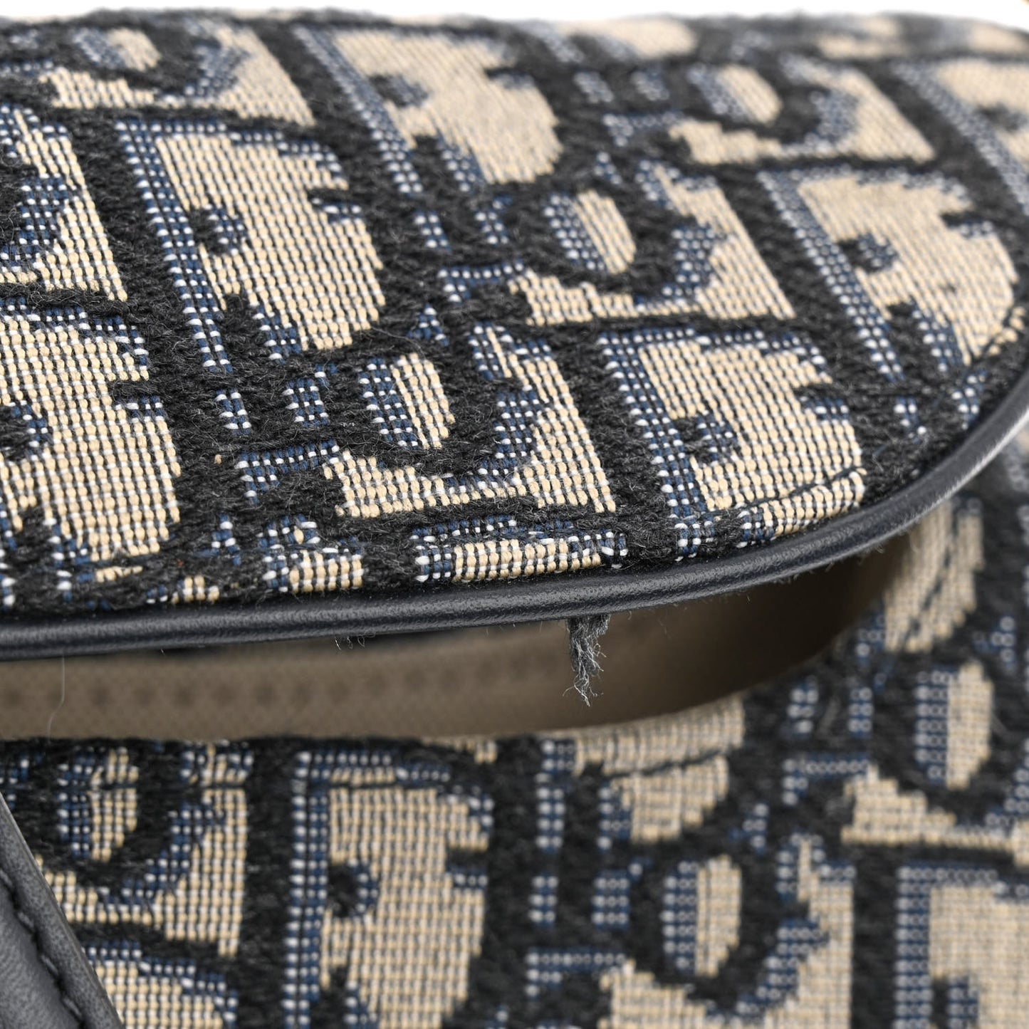 Oblique Saddle Bag Blue