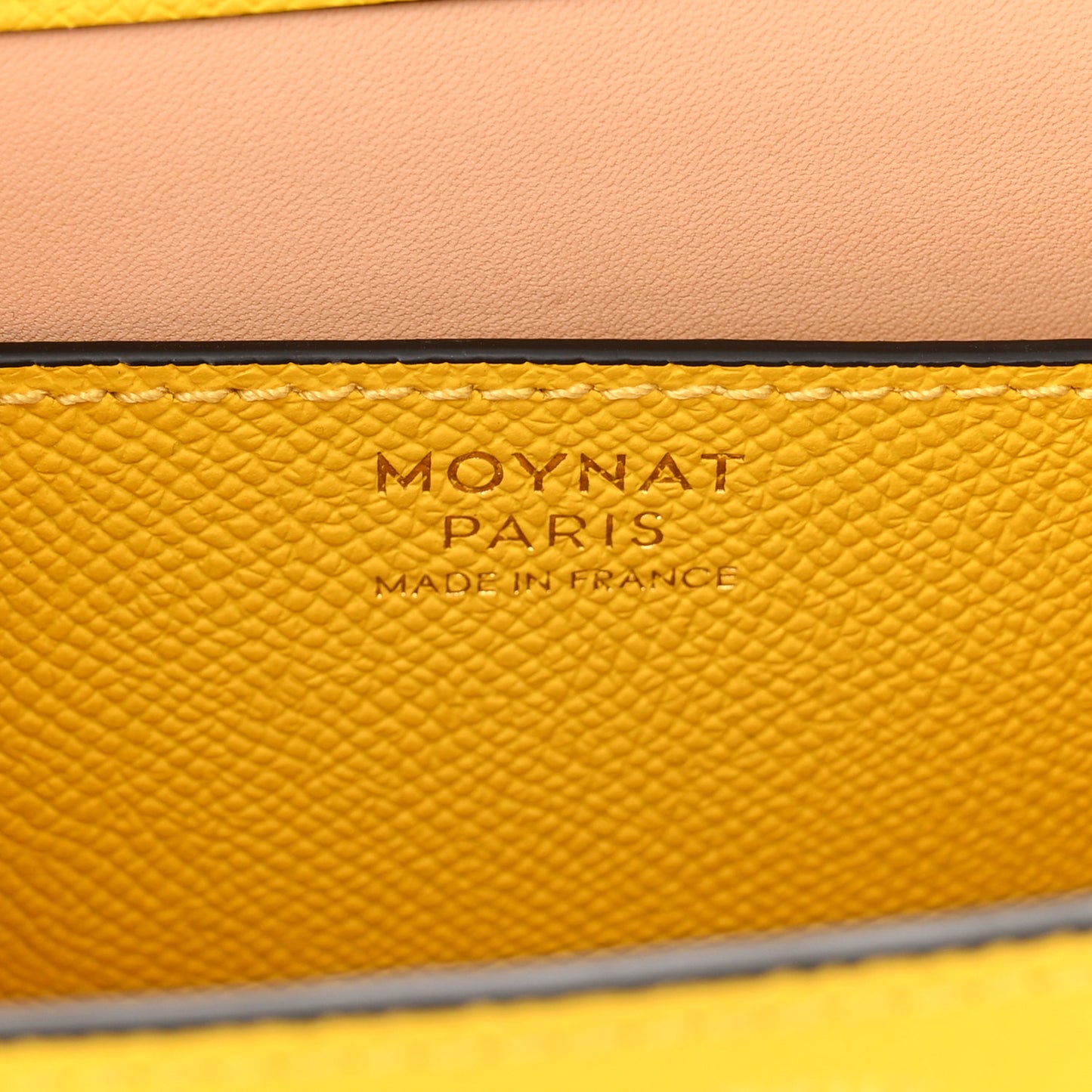 Carat Calfskin Flori PM Citrine