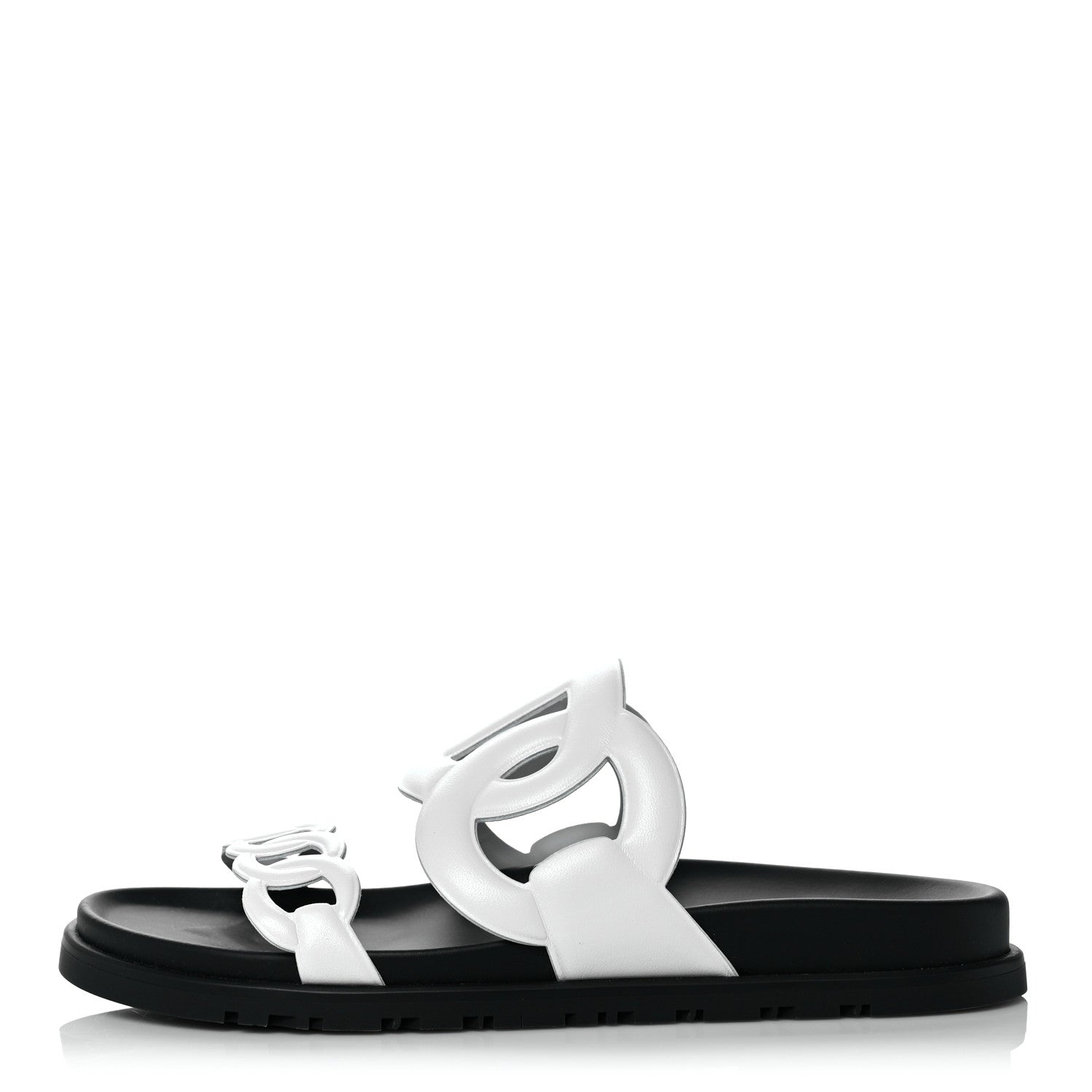 Hermes Nappa Womens Extra Sandals 38 White 1 of 9