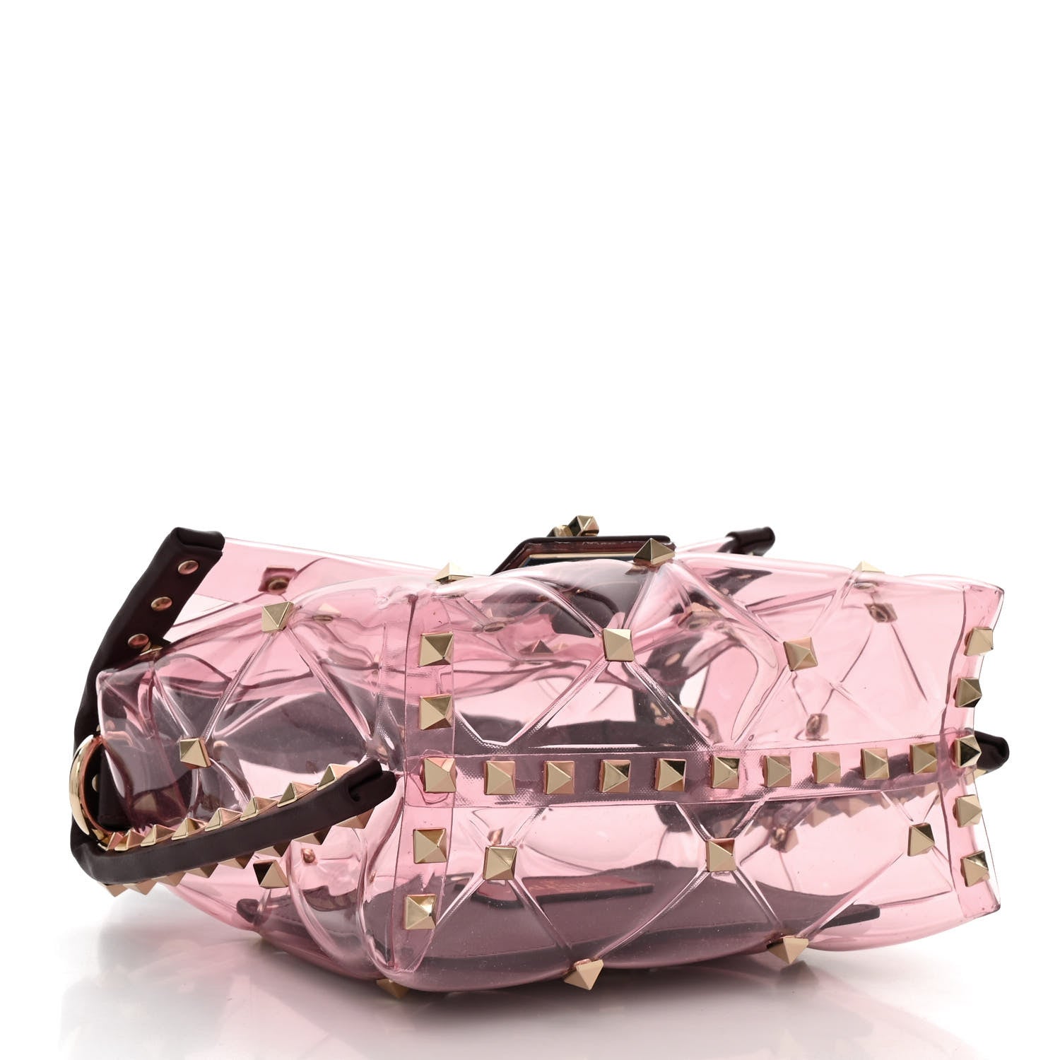 Valentino Garavani PVC Mini Candystud Top Handle Bag Rubin 4 of 9