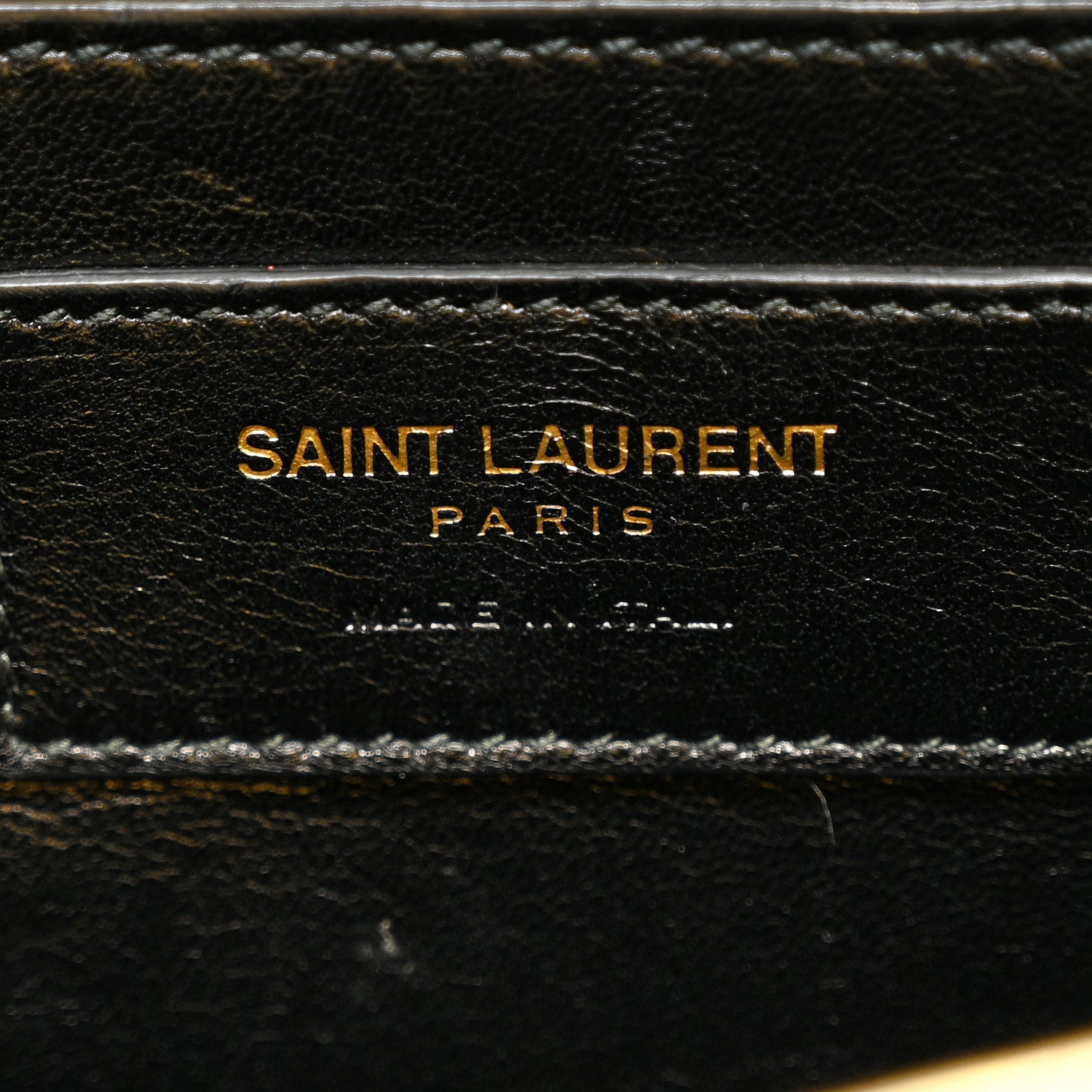 Saint Laurent Metallic Calfskin Classic Monogram Cassandre Clutch Gold 6 of 8