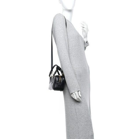 Calfskin Regular Arcadie Top Handle Bag Black