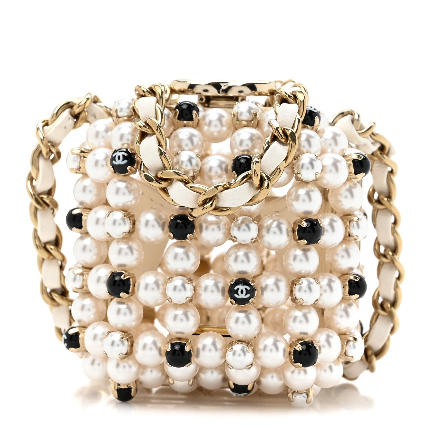 山*☆様 CHANEL パールハンドルミニバッグ　本革　ノベルティ Chanel Pearl Mini Evening Bag 1686071 – FASHIONPHILE
