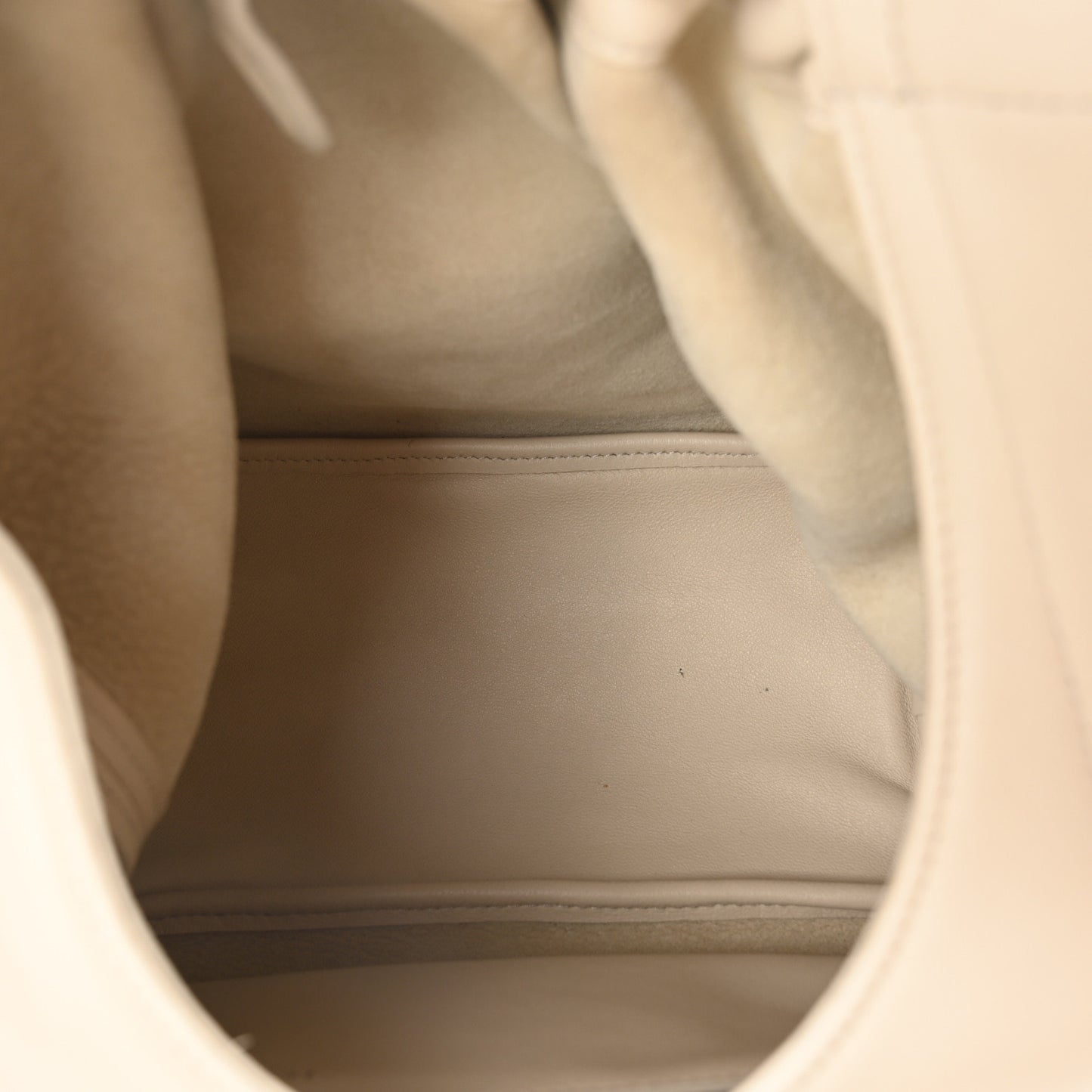 Buttery Nappa Lambskin Small Squeeze Bag Sea Salt