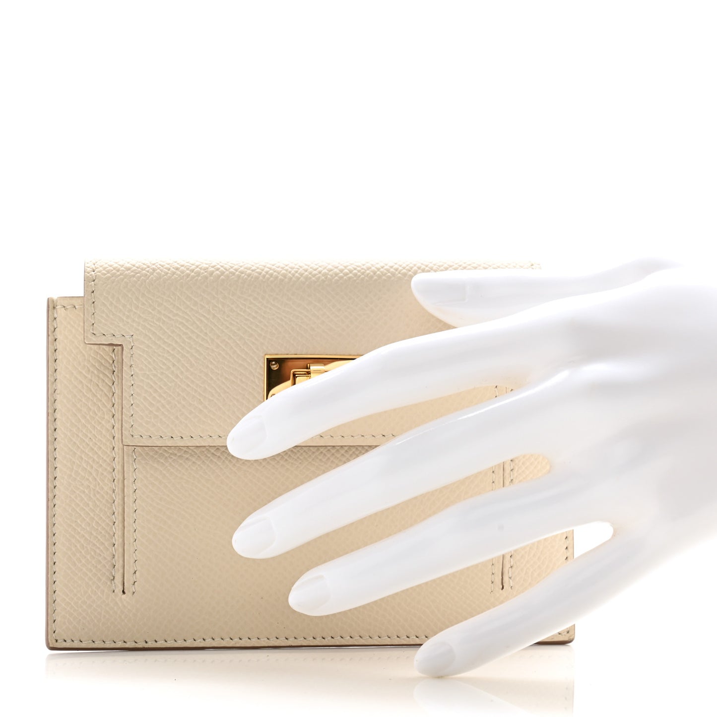 Epsom Kelly Pocket Compact Wallet Craie