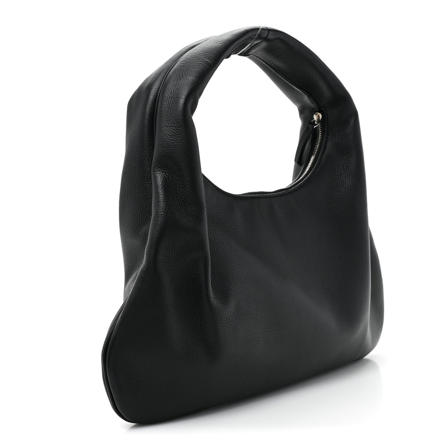 Grained Calfskin Small Everyday Shoulder Bag Black