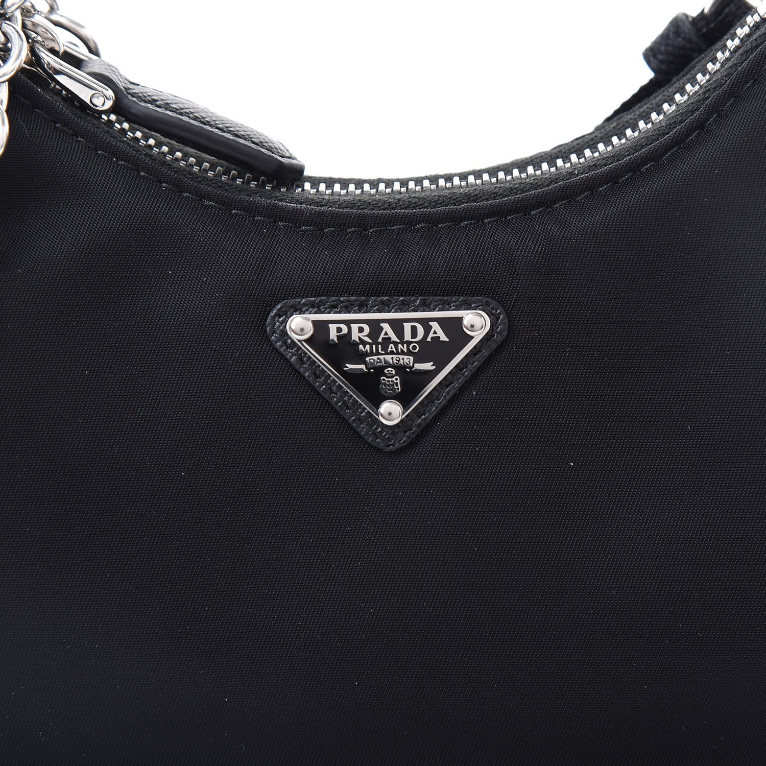 Prada Tessuto Nylon Mini Re-Edition 2000 Shoulder Bag Black 10 of 12