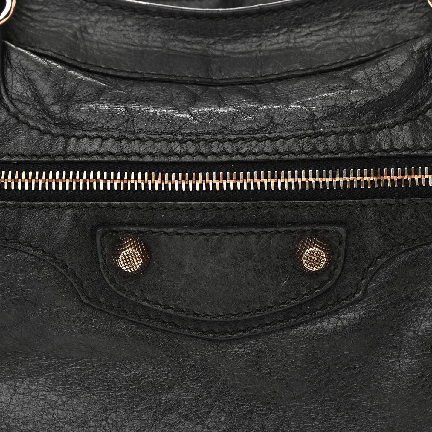 Agneau Giant 12 Rose Gold Hardware Town Black