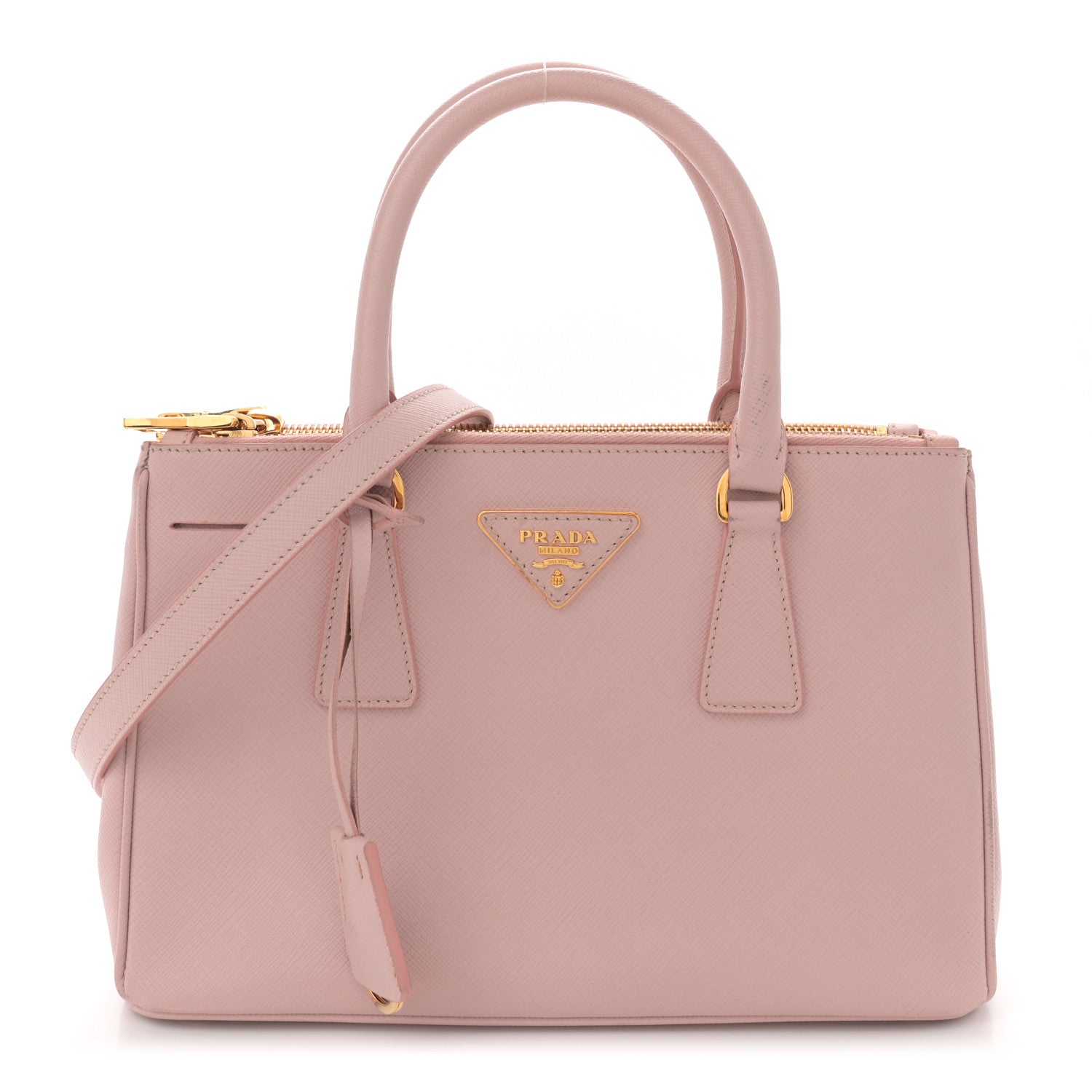 Prada Saffiano Mini Galleria Double Zip Tote Orchidea 1 of 19