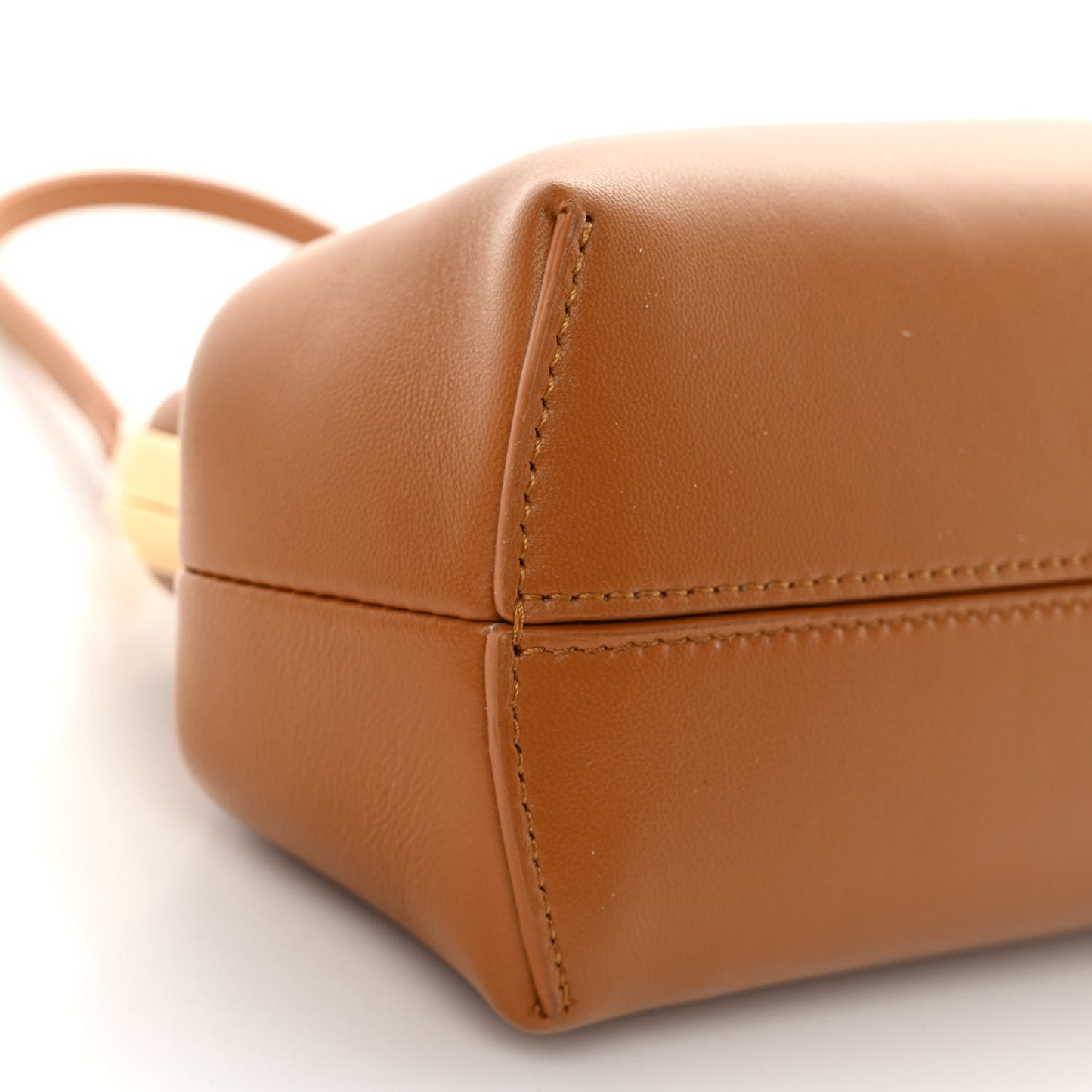Shiny Nappa Small Fendi First Caramello