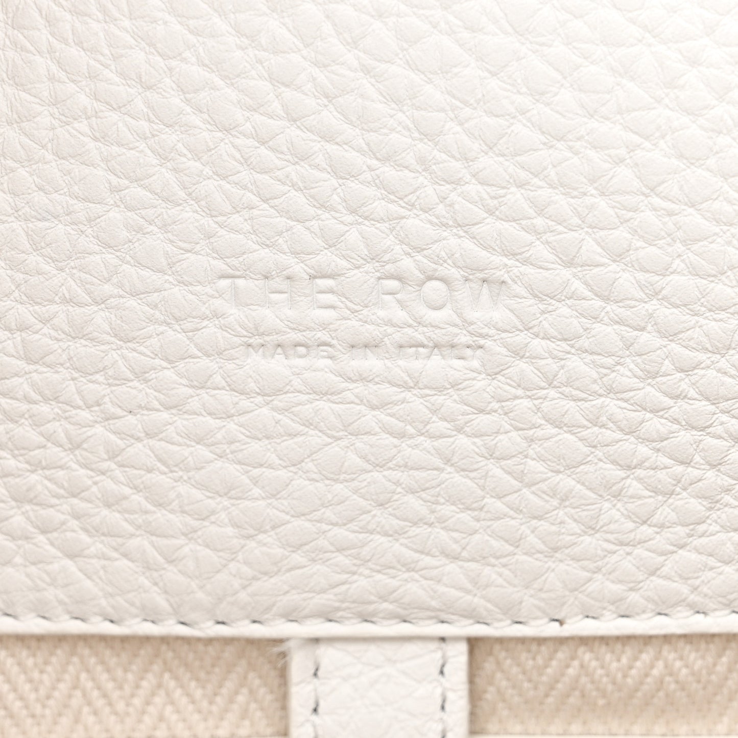 Matte Grained Calfskin Soft Margaux 15 White