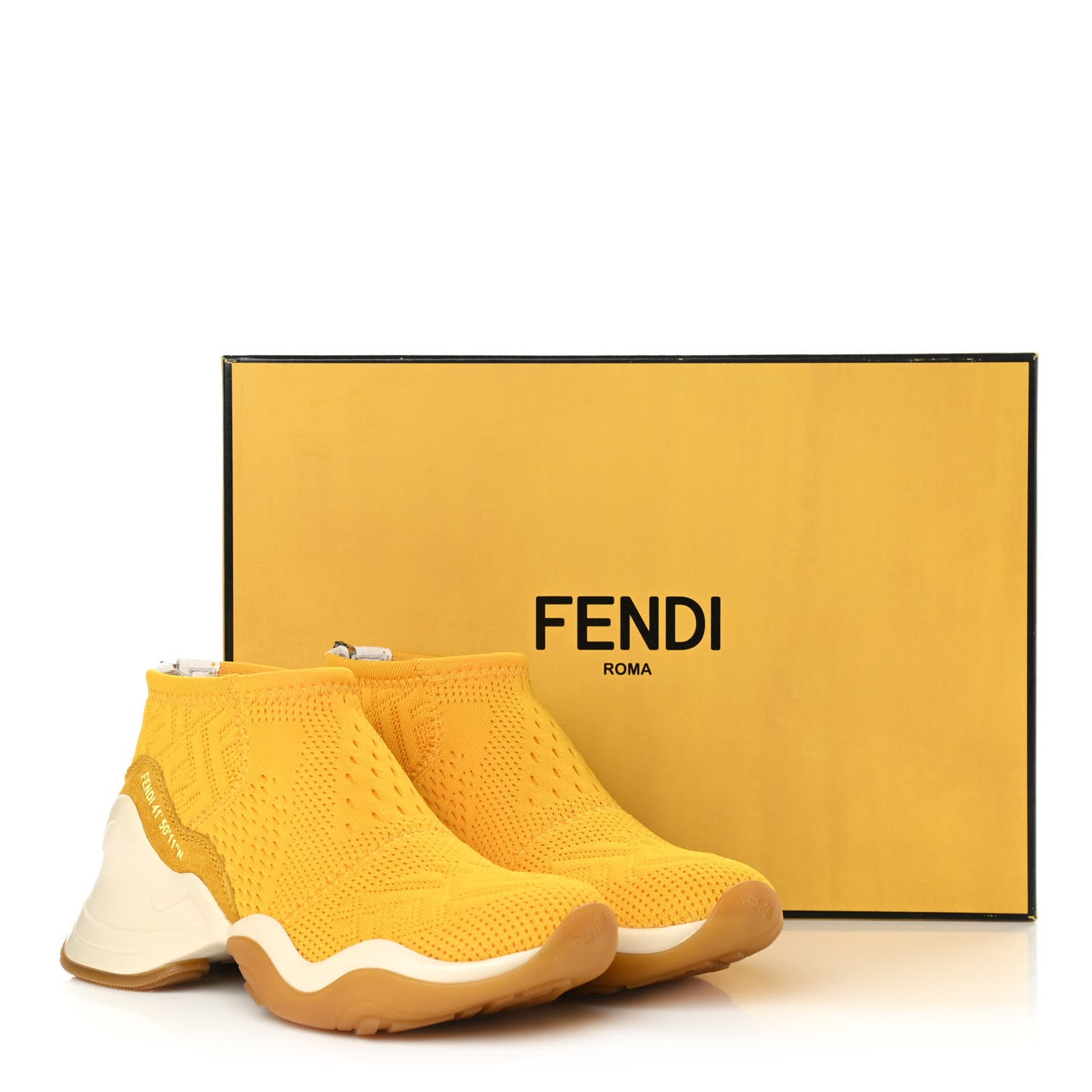 Technical 3D Mesh Womens FFluid Zip Up Sneakers 36 Reggae Corn White